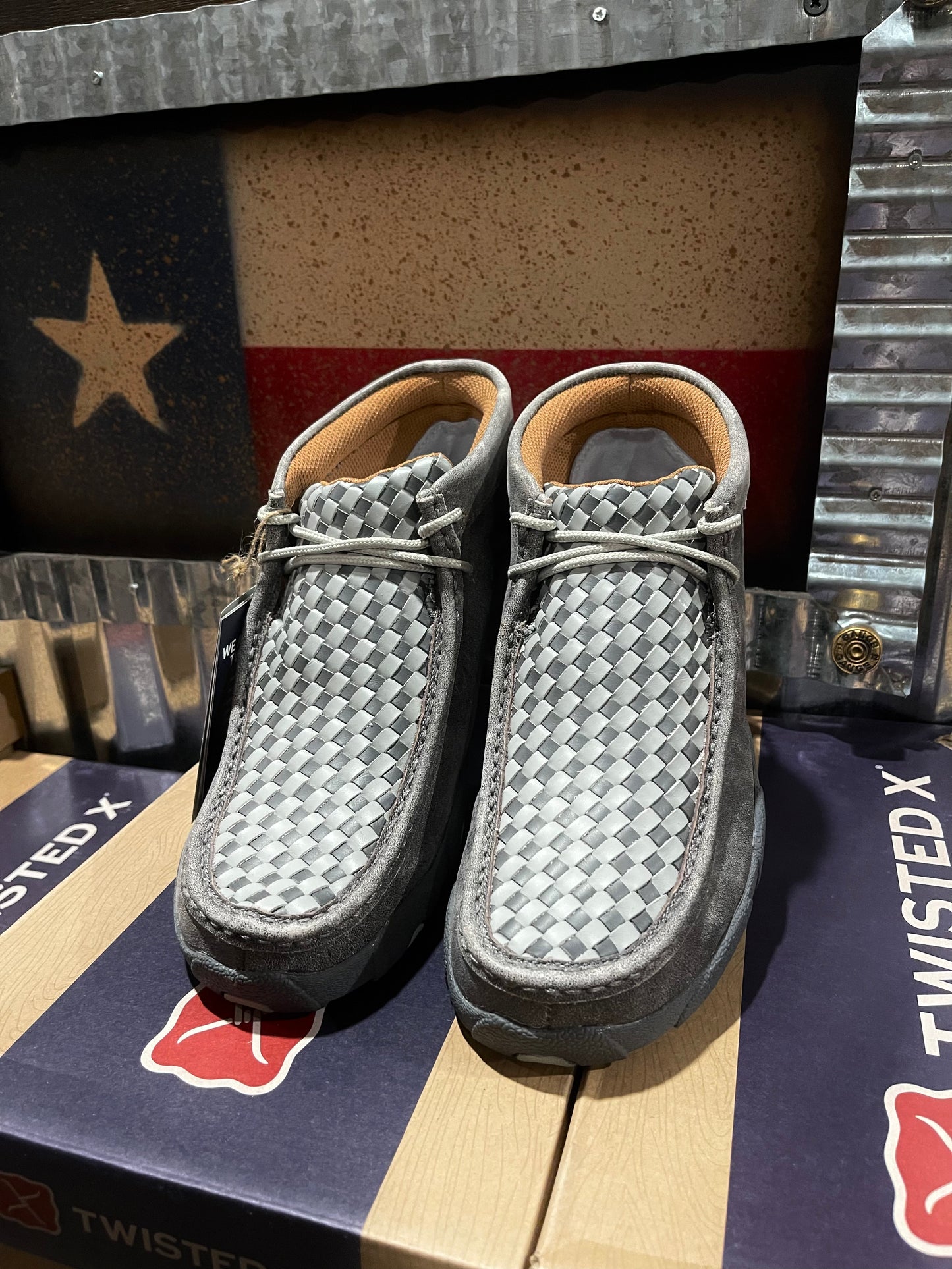Grey Twisted X Shoes